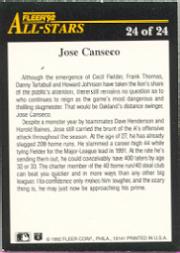 1992 Fleer Baseball "All-Stars" Insert Cards - Picture 46 of 46