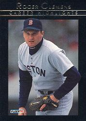 1992 Fleer Clemens #15 Roger Clemens EXCH/Final Words Q and A with The Rocket