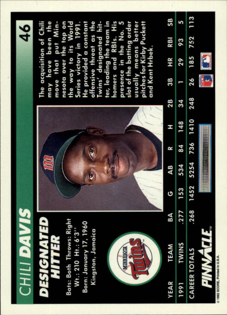 A5747- 1992 Pinnacle Baseball #S 1-250 + Rookies -du Pick- 15 + Gratis US Schiff - Bild 91 von 499
