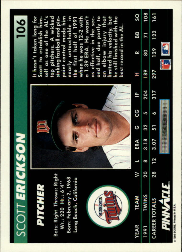A5747- 1992 Pinnacle Baseball #S 1-250 + Rookies -du Pick- 15 + Gratis US Schiff - Bild 211 von 499