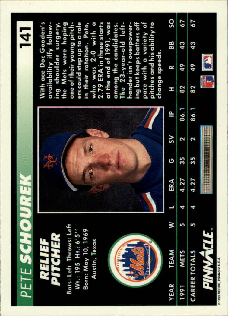 A5747- 1992 Pinnacle Baseball #S 1-250 + Rookies -du Pick- 15 + Gratis US Schiff - Bild 281 von 499
