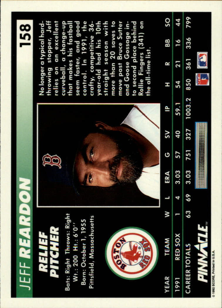 A5747- 1992 Pinnacle Baseball #S 1-250 + Rookies -du Pick- 15 + Gratis US Schiff - Bild 315 von 499