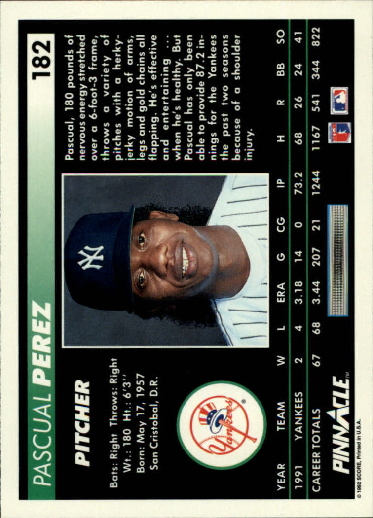A5747- 1992 Pinnacle Baseball #S 1-250 + Rookies -du Pick- 15 + Gratis US Schiff - Bild 363 von 499
