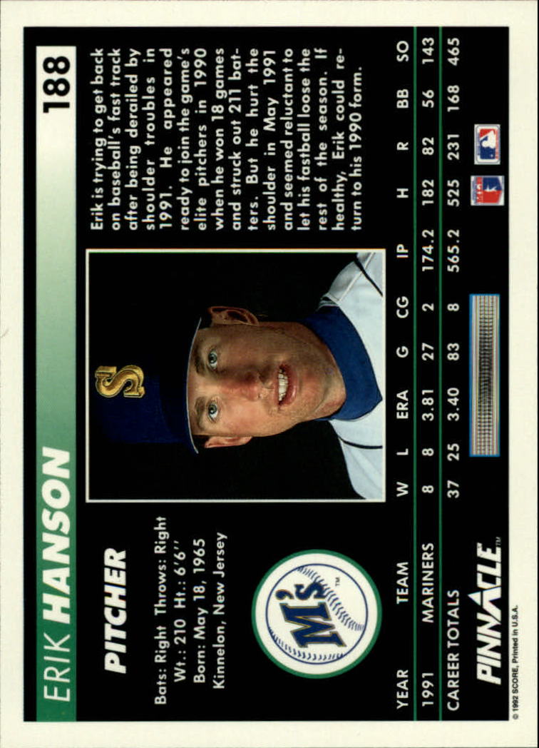 A5747- 1992 Pinnacle Baseball #S 1-250 + Rookies -du Pick- 15 + Gratis US Schiff - Bild 375 von 499