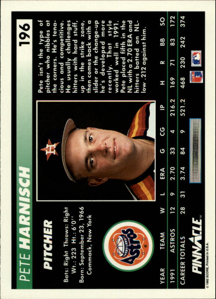A5747- 1992 Pinnacle Baseball #S 1-250 + Rookies -du Pick- 15 + Gratis US Schiff - Bild 391 von 499
