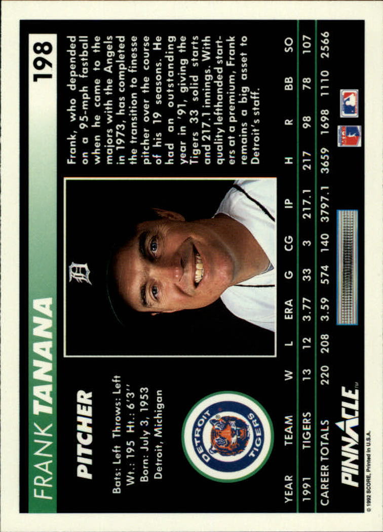 A5747- 1992 Pinnacle Baseball #S 1-250 + Rookies -du Pick- 15 + Gratis US Schiff - Bild 395 von 499