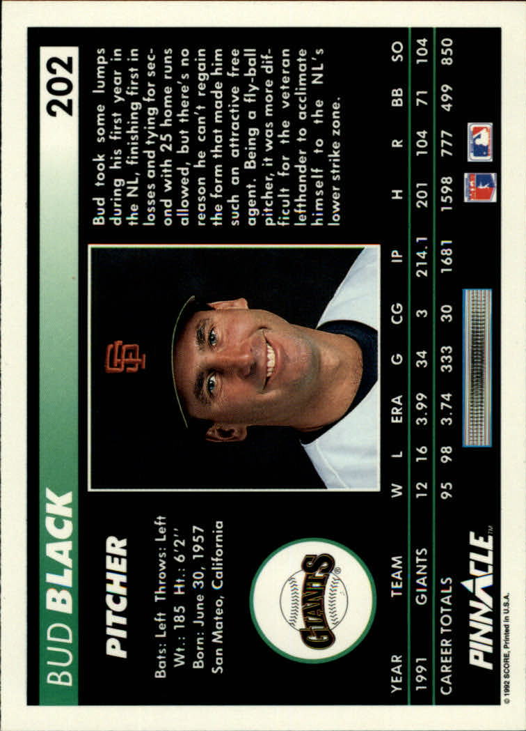 A5747- 1992 Pinnacle Baseball #S 1-250 + Rookies -du Pick- 15 + Gratis US Schiff - Bild 403 von 499