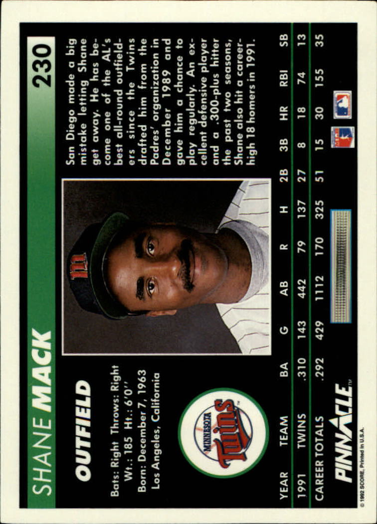 A5747- 1992 Pinnacle Baseball #S 1-250 + Rookies -du Pick- 15 + Gratis US Schiff - Bild 459 von 499