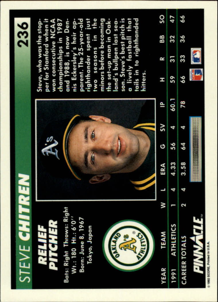 A5747- 1992 Pinnacle Baseball #S 1-250 + Rookies -du Pick- 15 + Gratis US Schiff - Bild 471 von 499