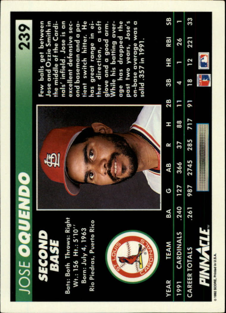 A5747- 1992 Pinnacle Baseball #S 1-250 + Rookies -du Pick- 15 + Gratis US Schiff - Bild 477 von 499
