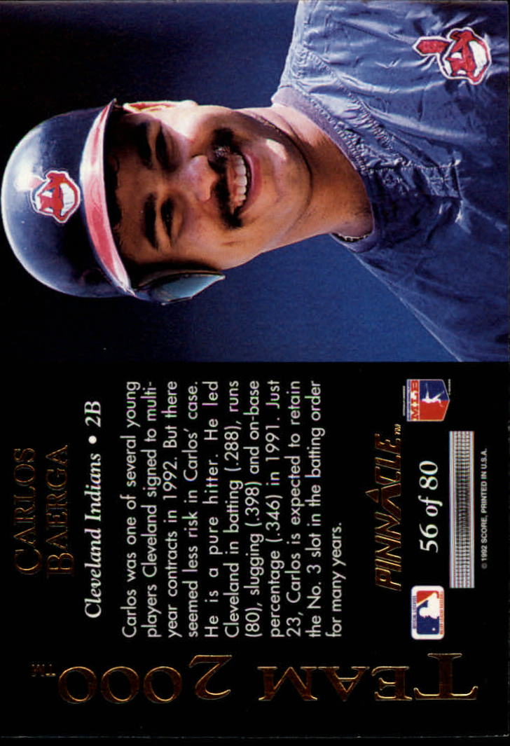 1992 Pinnacle (Score) Baseball "Team 2000" Insert Cards - Picture 111 of 159