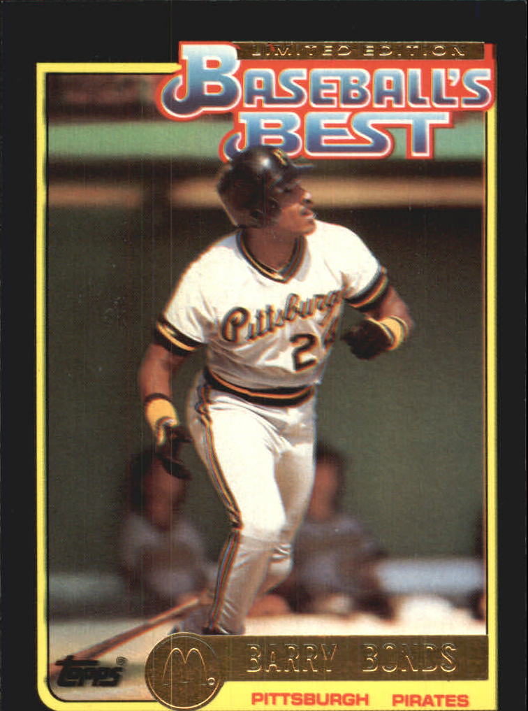 Barry Bonds Fleer 1991 MLB Sports Card #33 Pittsburgh Pirates