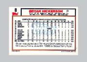 1992 Topps Micro #8 Bryan Hickerson RC back image