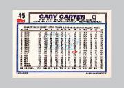 1992 Topps Micro #45 Gary Carter back image