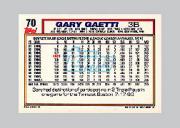 1992 Topps Micro #70 Gary Gaetti back image