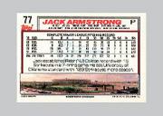 1992 Topps Micro #77 Jack Armstrong back image