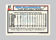 Sports Card Back