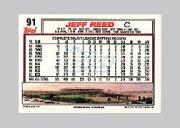 1992 Topps Micro #91 Jeff Reed back image