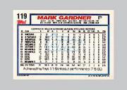 1992 Topps Micro #119 Mark Gardner back image