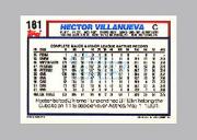 1992 Topps Micro #181 Hector Villanueva back image