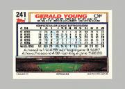 1992 Topps Micro #241 Gerald Young back image