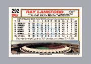1992 Topps Micro #292 Ray Lankford back image