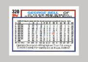 1992 Topps Micro #320 George Bell back image