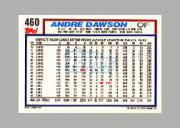 1992 Topps Micro #460 Andre Dawson back image
