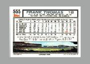 1992 Topps Micro #555 Frank Thomas back image
