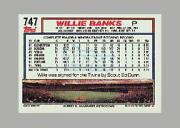 1992 Topps Micro #747 Willie Banks back image