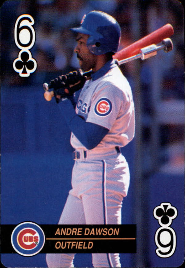 1992 U.S. Playing Cards All-Stars #6C Andre Dawson