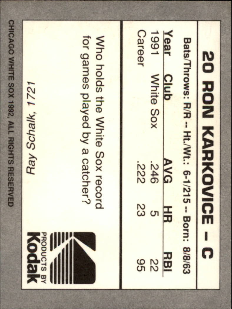Sports Card Back
