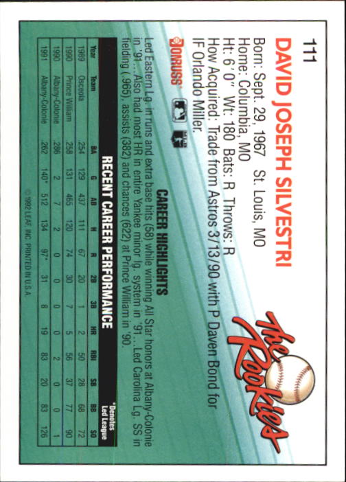 Sports Card Back