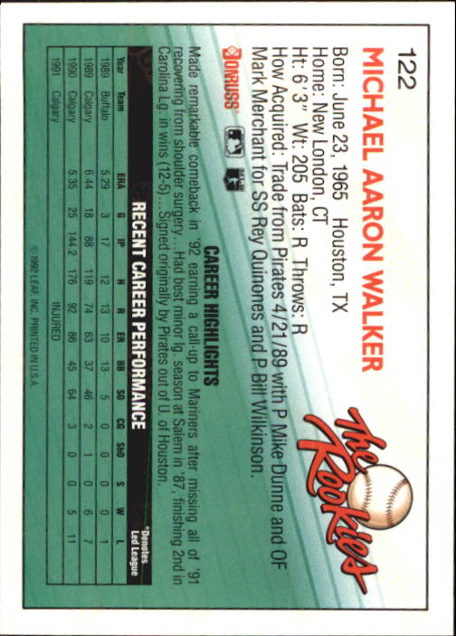 A3296- 1992 Donruss Rookies Baseball Card #s 1-132 -You Pick- 15+ FREE US SHIP - Picture 167 of 183