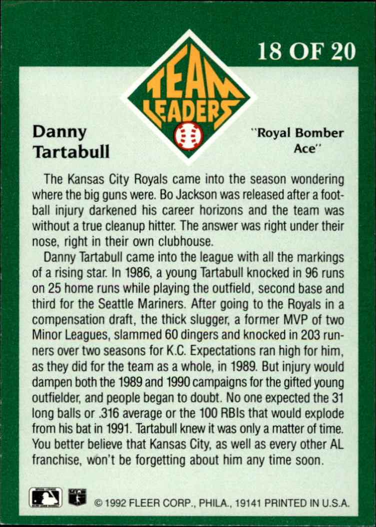 A2094- 1992 Fleer Baseball Assorted Insert Cards -You Pick- 15+ FREE US SHIP - Picture 32 of 32