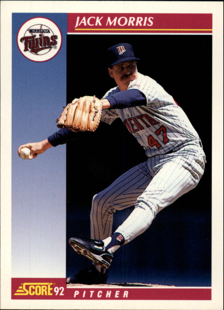 1992 Score Minnesota Twins Baseball Card #652 Jack Morris | eBay