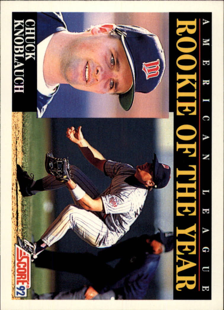 1990 BOWMAN CHUCK KNOBLAUCH RC ROOKIE CARD at 's Sports Collectibles  Store