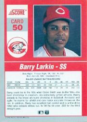 1992 Score Impact Players #50 Barry Larkin back image