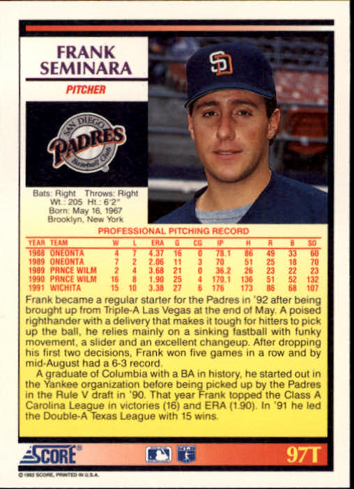 Sports Card Back
