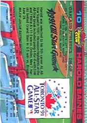 1992 Stadium Club Dome #10 Harold Baines back image