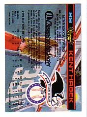 1992 Stadium Club Dome #89 Kent Hrbek back image