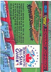1992 Stadium Club Dome #92 Howard Johnson back image