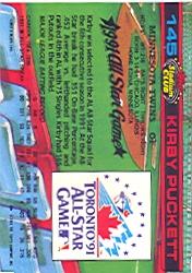 1992 Stadium Club Dome #145 Kirby Puckett AS back image