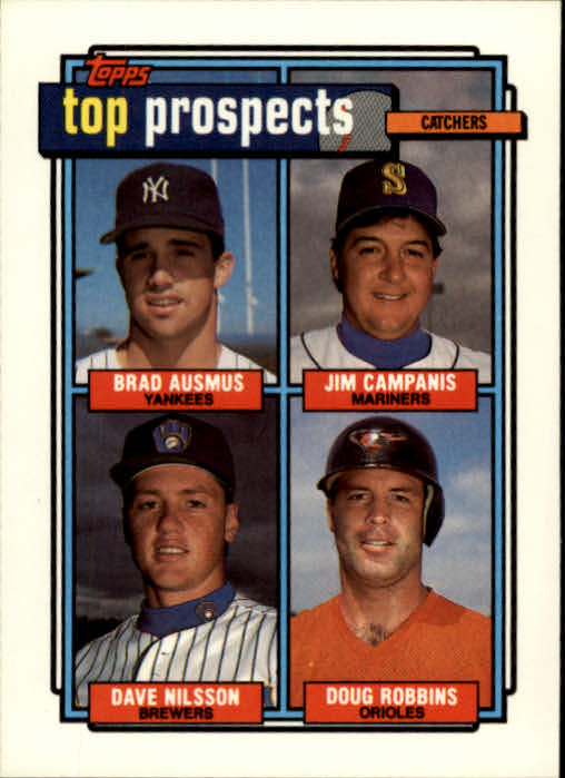 1992 Topps #58 Brad Ausmus RC/Jim Campanis Jr./Dave Nilsson/Doug Robbins