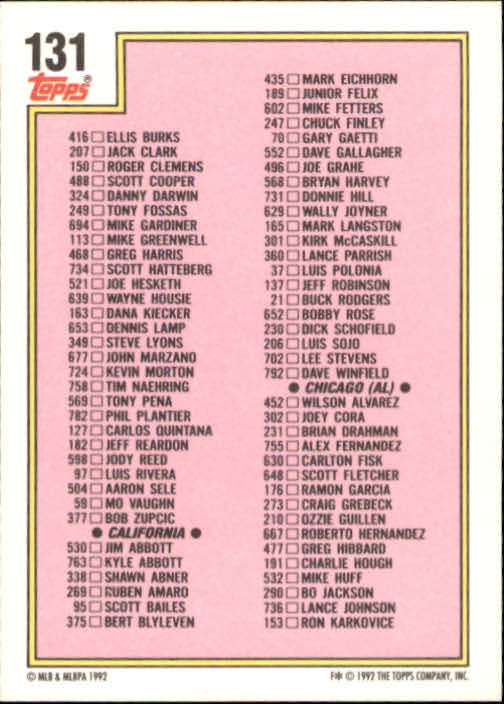 Sports Card Back