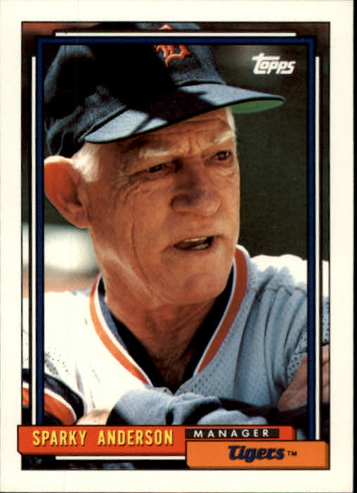 1992 Topps #381 Sparky Anderson MG - EX