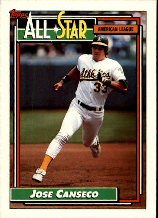 1992 Topps #401 Jose Canseco AS