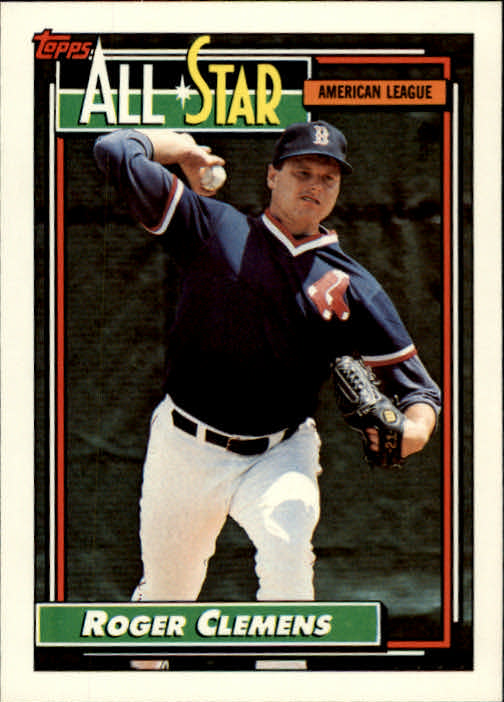 1992 Topps #405 Roger Clemens AS - NM-MT