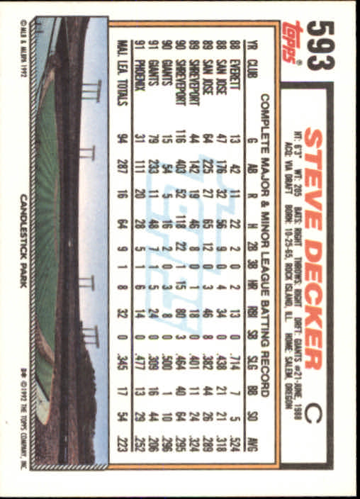 Sports Card Back