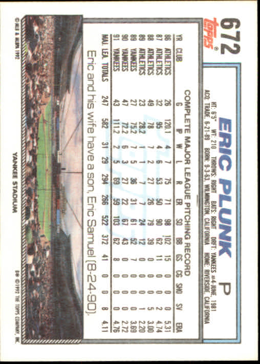 Sports Card Back